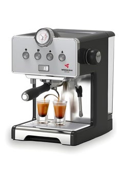 اشتري MEBASHI Espresso Coffee Machine - 15 Bar, 1.7L Capacity, Stainless Steel, Multifunction with Adjustable Brewing Time, and Professional Porta-Filter (ME-ECM2043)(1450W) في الامارات