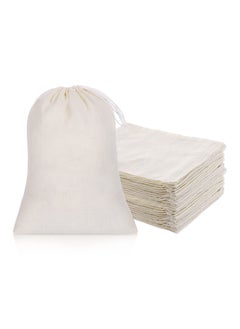 Buy 50 Pieces Cheesecloth Bags for Straining Reusable Empty Tea Bags Soup Bags Spice Bags for Cooking Cold Brew Coffee Bags Strainer Bags (6 x 8 Inch) in Saudi Arabia