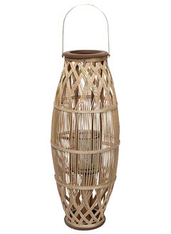 Buy Tall Bamboo Lantern, Natural - 75 cm in UAE