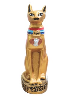 Buy Statue in the form of a Pharaonic cat, 13 cm - gold in Egypt