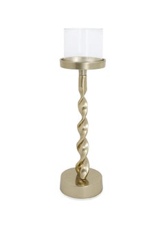 Buy Fest Candle Holder, Gold - 10x35.5 cm in UAE