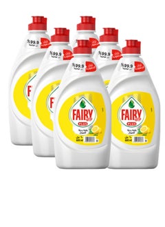 Buy Fairy Plus Lemon Dishwashing Liquid Soap, Mega Box, Pack of 6, 600ml in UAE