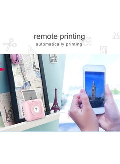 Buy Mini Portable Photo Printer Bluetooth Mobile Pocket Thermal Printer Record Sticker Label Printer Hangul For Smart Phone in UAE
