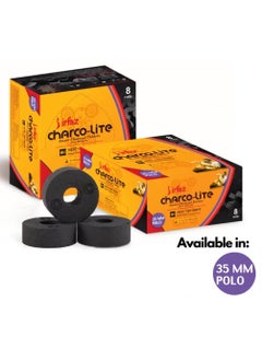 Buy Charco lite Polo Bakhoor Charcoal 80 Peice-35 mm in UAE