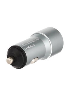 Buy XO TZ09 Daul Car charger with Type-C Cable - Grey in Egypt