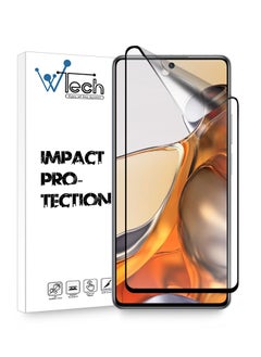 Buy 9D Matte Ceramics Full Coverage Screen Protector For Xiaomi 11T 5G Clear/Black in Saudi Arabia