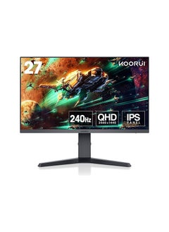 Buy 27 inch Gaming Monitor - WQHD (2560x1440) Computer Monitor, 240Hz, 1ms, Extreme Low Motion Blur, Adaptive Sync, HDR400, HDMI DisplayPort 2K Monitor, VESA Mountable, Black 27E3QK in UAE