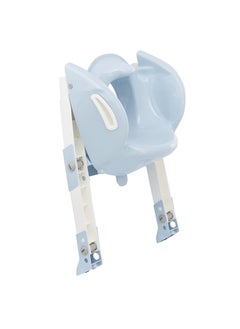 Buy Kiddyloo Toilet Seat W/ Step Baby blue in UAE