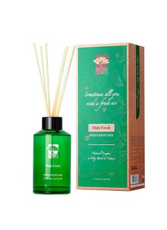 اشتري Natural Escapes Only Fresh Reed Diffuser 190 ml Therapeutic Grade Scented Oil For Living Room Bed Room Kitchen Bathroom Essential Oil For Fragrance Diffusers في الامارات