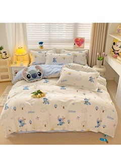 اشتري Disney series Full Size Sheet Set Super Soft Kids 4 Piece Floral Bedding Set  Microfiber Sheets Includes Reversible Pillow Covers في السعودية