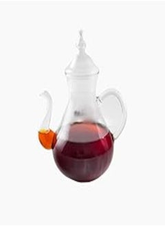 Buy Zinnia Double Glass Tea Pot, 600 ml Capacity in Egypt