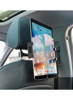 اشتري Aluminium, Silicone Car Tablet Stand, Car Headrest Tablet Holder Stand for 4.7-12.9 inches Mobile Phone iPad Tablet PC Back Seat Car Holder Stand Mount في الامارات