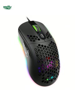 اشتري HXSJ Gaming Gaming Mouse -Moster Gaming Mouse Mouse Mouse Mouse Mouse - RGB Backlight و 8000 DPI DPI مريح وخفيف الوزن كمبيوتر USB مع مستشعر عالي الدقة لألعاب Windows & Laptop Mamers في الامارات