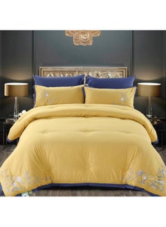 اشتري Dream Bell 6 Pc Embroidery Cotton Comfy Comforter Set With Fiber Filling 9 في الامارات