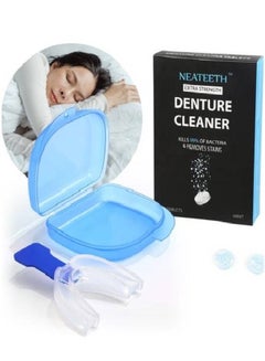 Buy Denture Cleaning Tablets Extra Strength Tablets 5 Minutes Clean Mouth Guard Night mouthguard 30 Pieces Removes Stain Plaque Odor for Dentures Retainers Night Guards and Mouth Guard Mint Flavor in UAE