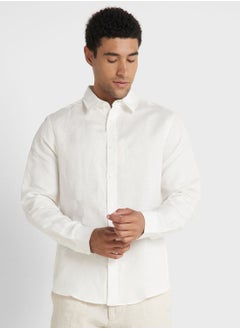 اشتري Long Sleeve Linen Shirt في الامارات