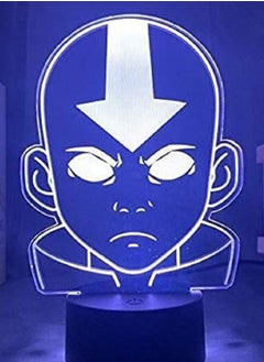 Buy LED Night Lights Acrylic LED Night Light Avatar The Last Airbender for Kids Child Bedroom Decor Nightlight The Legend of Aang Figure Desk 3d Lamp in UAE