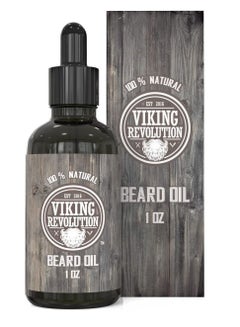 Buy Viking Revolution Beard Oil Balm All Natural Unscented Argan and Jojoba Oils Softens and Strengthens Beard Growth Beard and Mustache Care Treatment in UAE