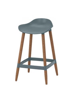 Buy Bar Stool, Grey-Turquoise/In/Outdoor, 64 Cm in Saudi Arabia