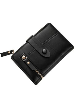 اشتري Pu Leather Short Zipper Three Fold Wallet في السعودية