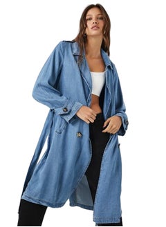 Buy Belted Denim Trench Coat in Egypt