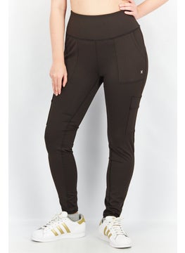 اشتري Women Sports Fit  Solid Training Leggings, Black في الامارات