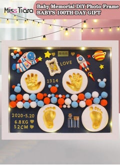 Buy Newborn Baby Footprint Kit, Baby Handprint and Footprint Kit, Baby Keepsake Frame Newborn Baby Shower Gifts, Memorial Set Room Decor Unique Ornament in UAE