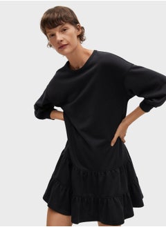 Buy Tiered Hem Sweat Dress in Saudi Arabia