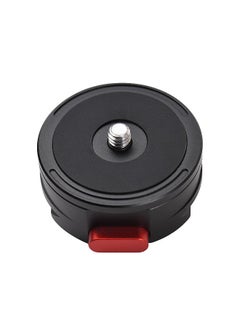 Buy Round Quick Release Plate Tripod QR Plate Camera Mount Adapter Quick Setup Aluminum Alloy  with 1/4 Inch Screw for DSLR Mirrorless Camera Tripod Gimbal Stabilizer in UAE