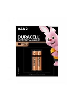 Buy Duracell Everyday Alkaline Batteries AAA2 – 1.5v in Egypt