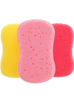 اشتري Car Wash Sponge, Large Multi Use Sponges for Cleaning, 6cm Thick High Foam Scrubber Kit, Sponges for Dishes, Tile, Bike, Boat, Easy Grip Sponge for Kitchen, Bathroom, Household Cleaning, 3pcs في مصر