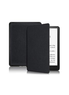 اشتري حافظة متوافقة مع Kindle 11th 6 Inch 2022 - غطاء ذكي من الجلد الصناعي مع خاصية الاستيقاظ/السكون التلقائي (لا يناسب Kindle Paperwhite أو Kindle Oasis) (أسود) في مصر