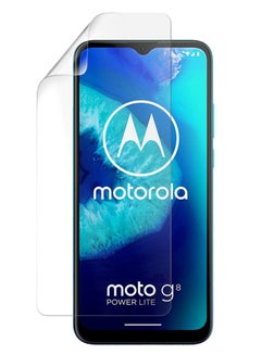 Buy Flexible TPU Screen Protector Designed For Motorola Moto G8 Power Lite Clear HD Self Healing Unbreakable Film in UAE