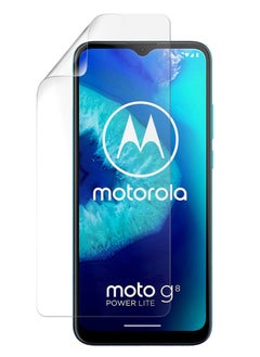 Buy Flexible TPU Screen Protector Designed For Motorola Moto G8 Power Lite Clear HD Self Healing Unbreakable Film in UAE