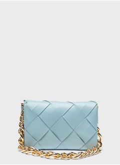 Buy Chain Detail Flap Over Crossbody in UAE