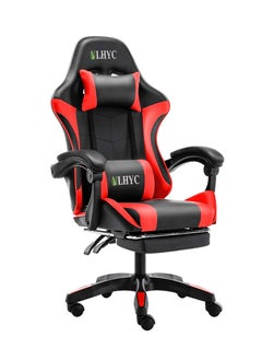 اشتري Esports Gaming Chair, Adjustable Computer Chair, Computer Office, PU Leather, High Backrest, Lumbar Support, Comfortable Armrests, Headrest With Footrest, 360° Rotation, Black and Red في السعودية