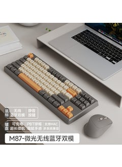 اشتري Wireless Keyboard Mouse Combo M87 M87 low light keyboard mouse set [Bluetooth 5.0 2.4G wireless]] في السعودية