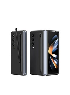 Buy Case Compatible with Samsung Galaxy Z Fold 4 Case, [S Pen Included] PC Shockproof Full Protection Cover for Z Fold 4 Case - (Black) in Egypt