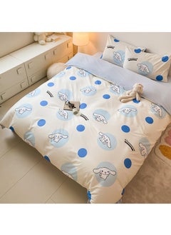 اشتري 4-Piece Cinnamoroll Cotton Comfortable Set Fitted Sheet Set Children'S Day Gift Birthday Gift في السعودية