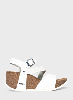 Buy Melilla Strappy Mid Heel Wedges in UAE