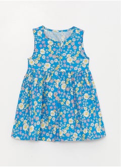 اشتري Crew Neck Floral Poplin Baby Girl Dress في مصر