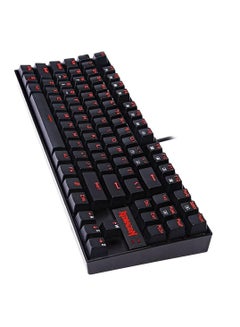 اشتري لوحة مفاتيح ميكانيكية صغيرة للألعاب من Tkl باللون الأسود والأحمر بإضاءة خلفية LED في السعودية