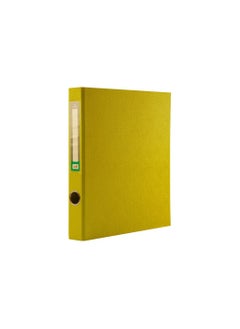 Buy 2 Ring A4 Size Box Folder File, Yellow in Saudi Arabia