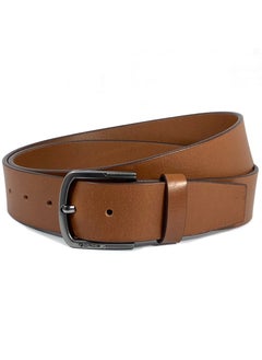 Buy FORCE® Genuine Leather Belt Men in the GIFT BOX; Classic Jean Belt 40MM; Belts for men Casual KQ Pin Buckle in UAE