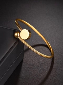 Buy 18k Gold Plated Stainless Steel Bracelet For Women in Saudi Arabia