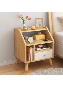 Buy Home Bedside Storage Cabinet With Drawer And Shelf in UAE