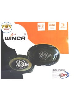 Buy 3Way Speaker 6x9 Winca Max Music Power 650W Rms 150W Woofer 163mm x 237mm 6"x9" (DYT-6975 V3R) in UAE