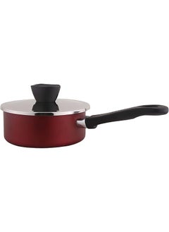 Buy Vetro Classic Non Stick Aluminum Sauce Pan With Stainless Steel Lid Size 18Cm Wine Red in Saudi Arabia