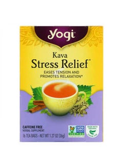 Buy Yogi Tea, Kava Stress Relief, Caffeine Free, 16 Tea Bags, 1.27 oz (36 g) in UAE