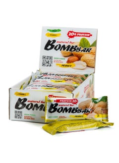 Buy Bombbar Protein Bar Peanut 60g 12pcs in UAE